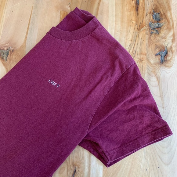 Obey propaganda T-shirt wine - Picture 1 of 5